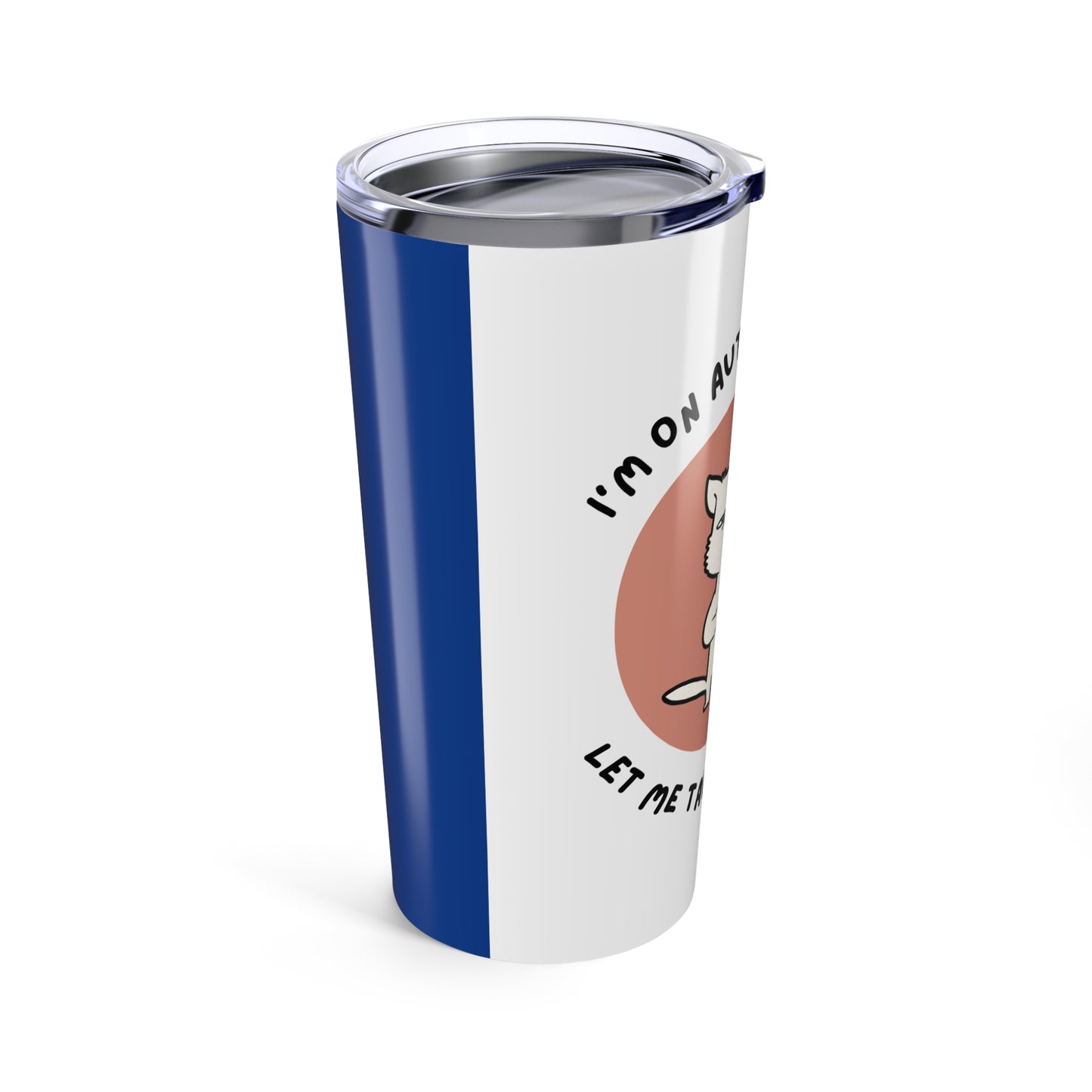 Autopilot Cat Tumbler, 20oz Travel Mug, Funny Cat Lover Gift, Cute Beverage Container, Coffee Cup for Daily Use