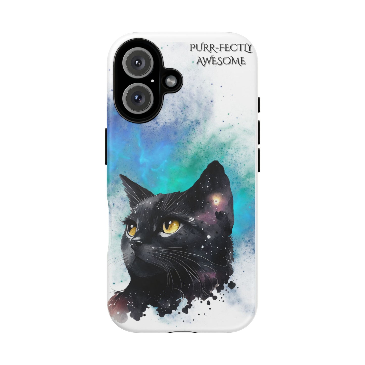 Purr-fectly Awesome Cat Phone Case - Cute Cat Lover Gift, Galaxy Cat Art, Pet Owner Accessories, Unique Phone Cover, Birthday Gift Idea