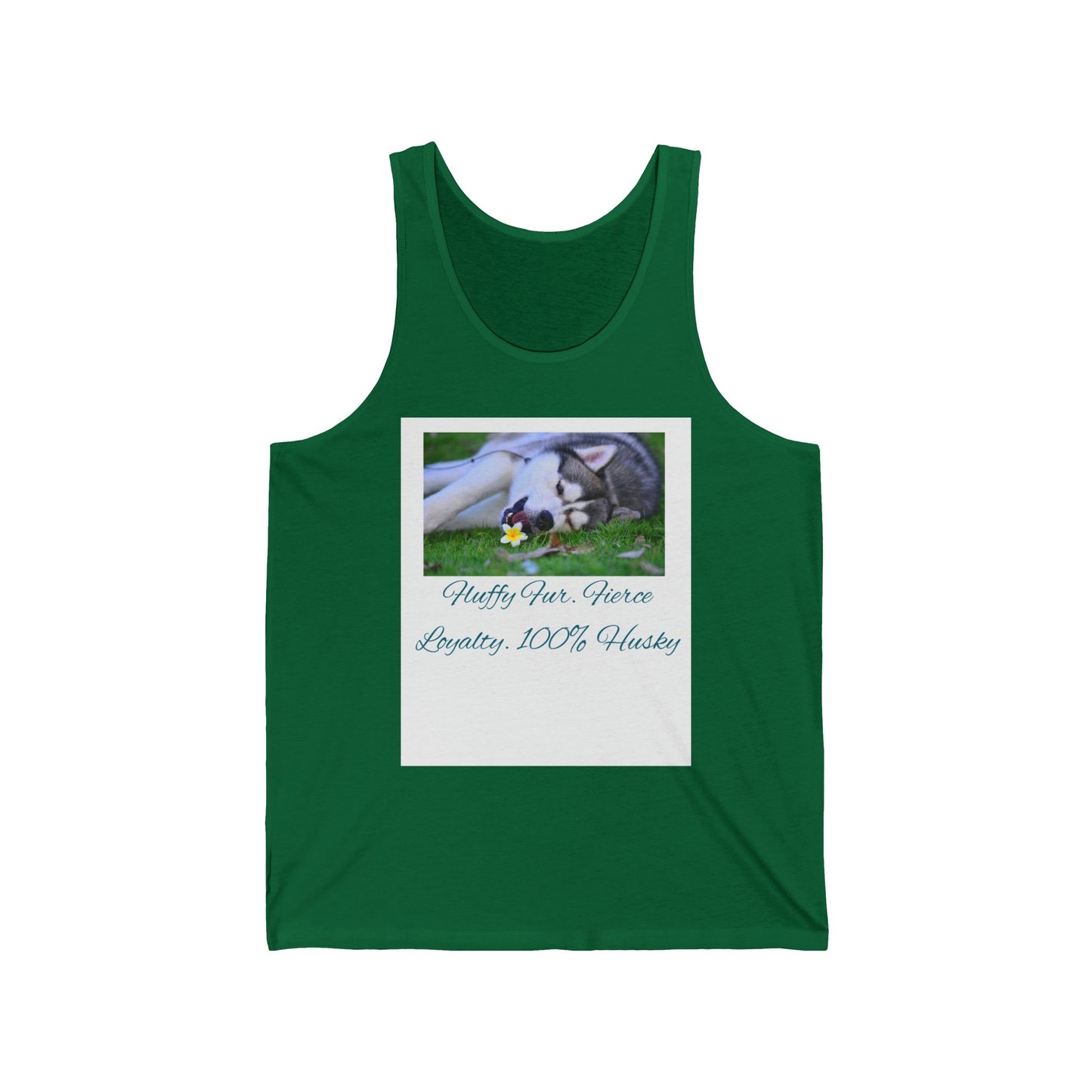 Unisex Jersey Tank Top with Floral Design, Summer Apparel, Gifts for Pet Lovers, Casual Wear, Beach Essentials, Birthday Present