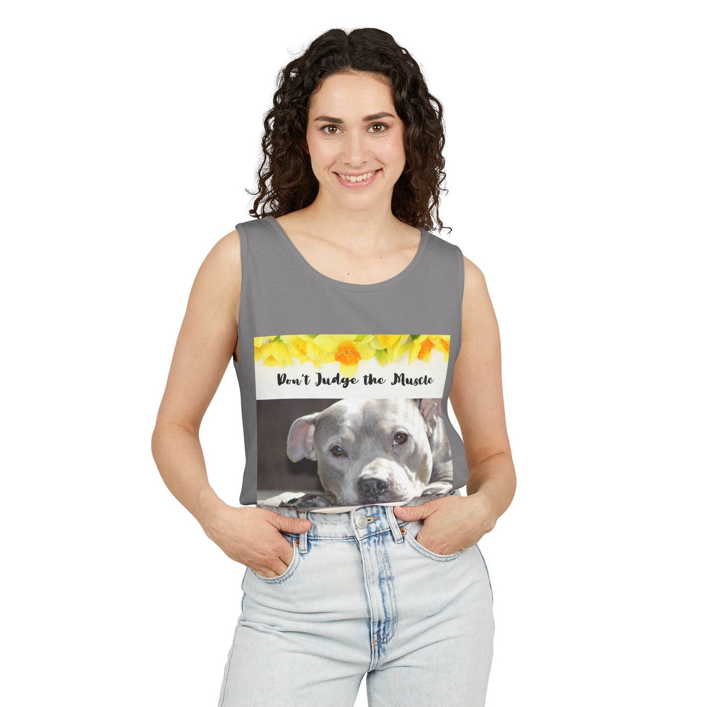 Feel the Love Tank Top, Dog Lover Gift, Summer Fashion, Cute Graphic Tank, Unisex Gift, Casual Wear, Animal Rescue Fundraiser