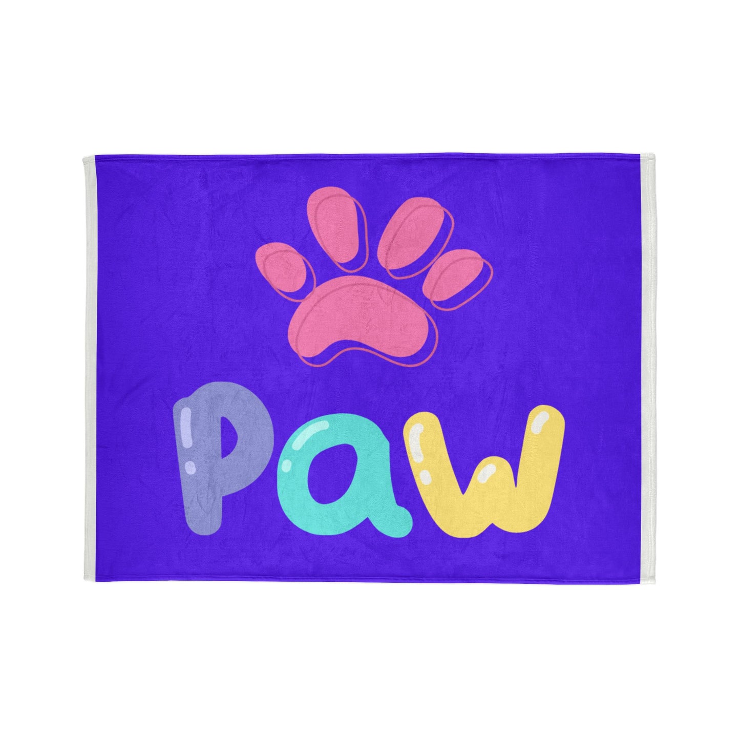 Cozy Pet-Themed Blanket | Soft Polyester Throw for Dog Lovers, Cute Paw Print, Gift for Pet Owners, Home Decor, Animal Lover's Blanket