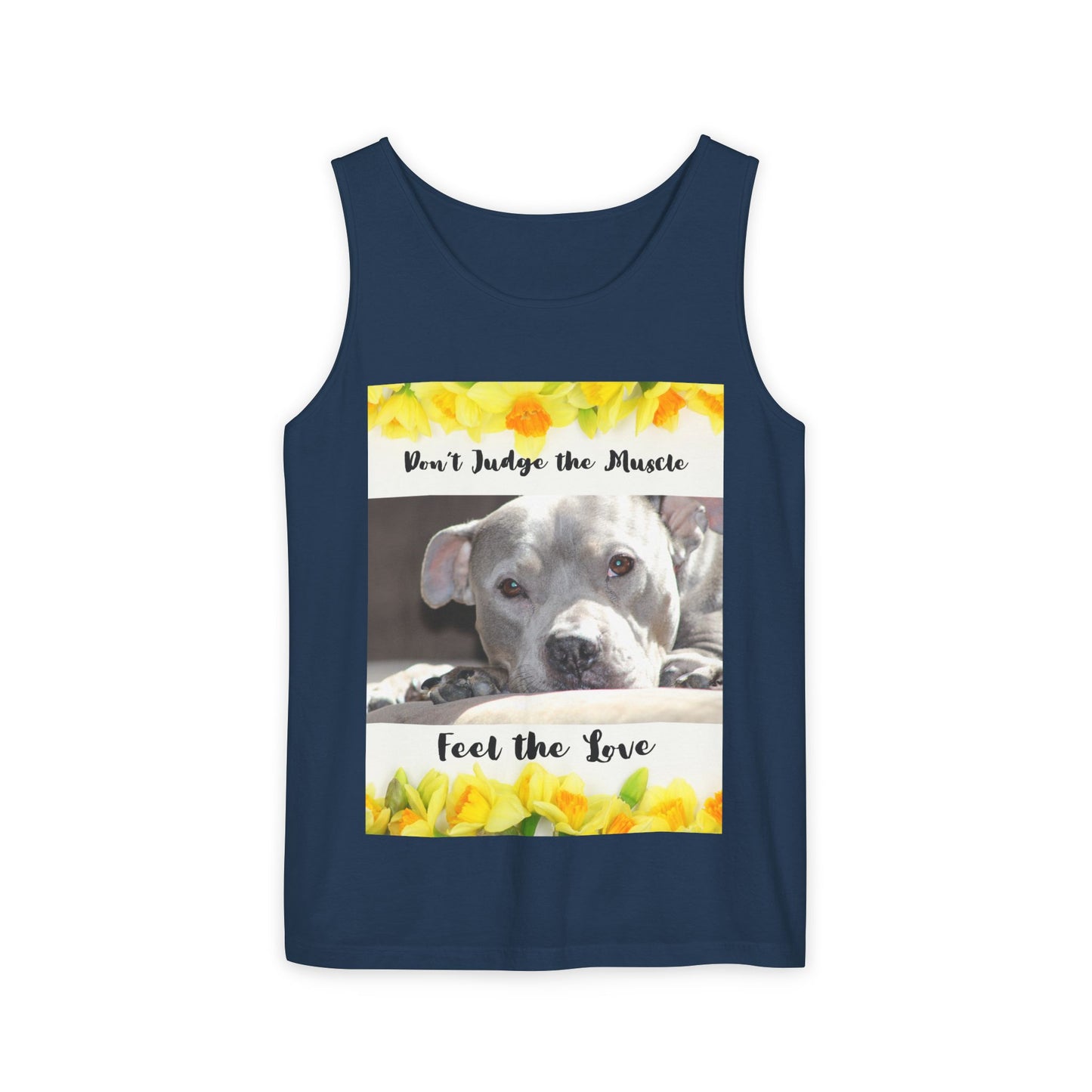 Feel the Love Tank Top, Dog Lover Gift, Summer Fashion, Cute Graphic Tank, Unisex Gift, Casual Wear, Animal Rescue Fundraiser