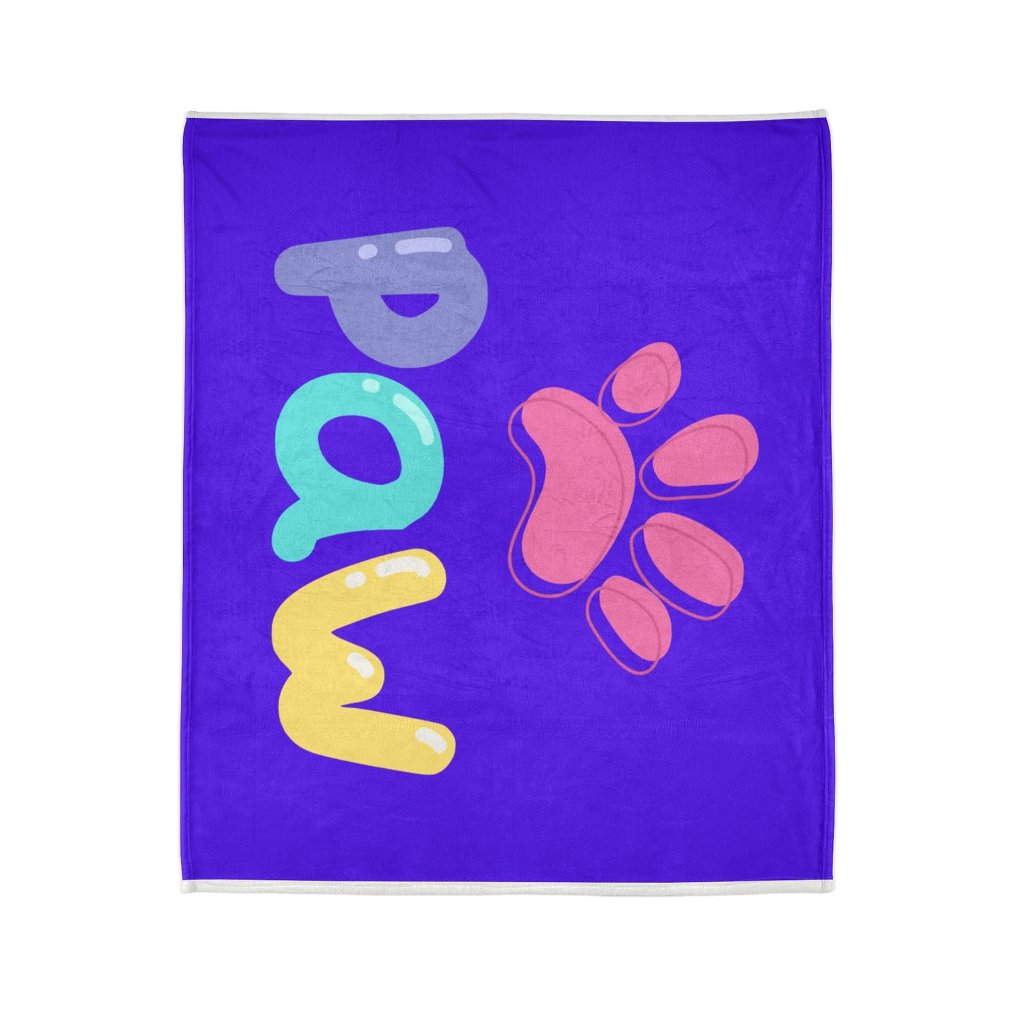Cozy Pet-Themed Blanket | Soft Polyester Throw for Dog Lovers, Cute Paw Print, Gift for Pet Owners, Home Decor, Animal Lover's Blanket