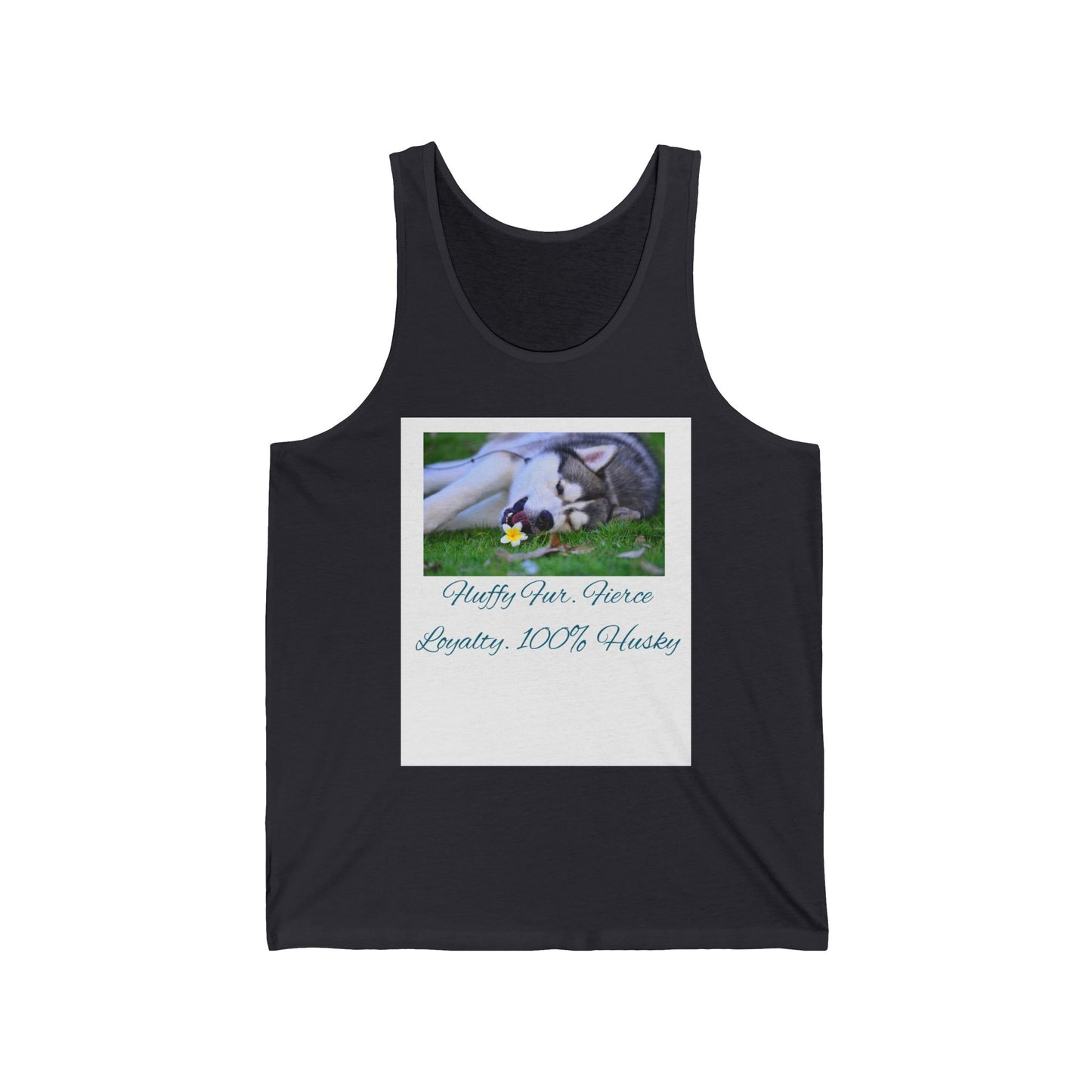 Unisex Jersey Tank Top with Floral Design, Summer Apparel, Gifts for Pet Lovers, Casual Wear, Beach Essentials, Birthday Present