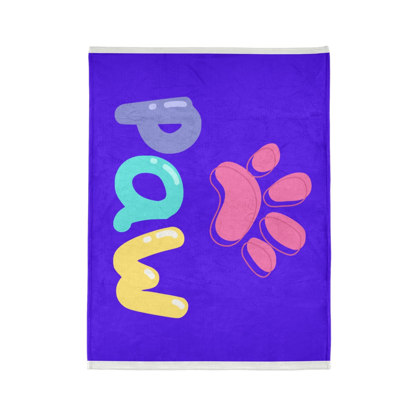Cozy Pet-Themed Blanket | Soft Polyester Throw for Dog Lovers, Cute Paw Print, Gift for Pet Owners, Home Decor, Animal Lover's Blanket
