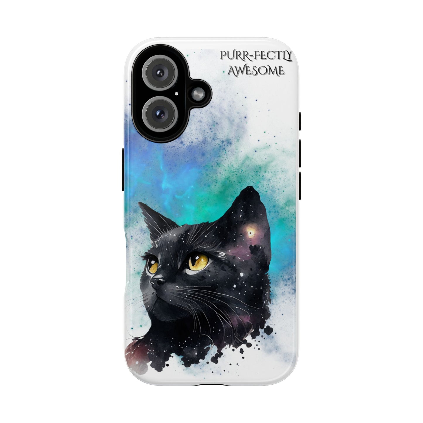 Purr-fectly Awesome Cat Phone Case - Cute Cat Lover Gift, Galaxy Cat Art, Pet Owner Accessories, Unique Phone Cover, Birthday Gift Idea