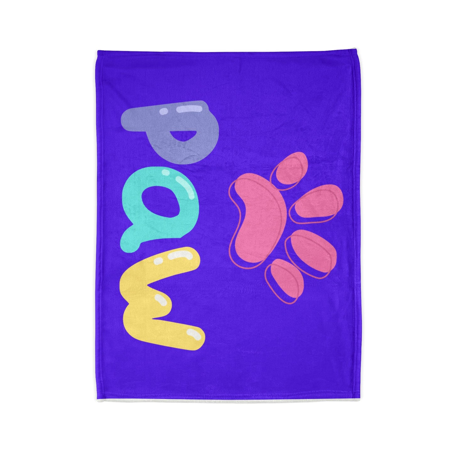 Cozy Pet-Themed Blanket | Soft Polyester Throw for Dog Lovers, Cute Paw Print, Gift for Pet Owners, Home Decor, Animal Lover's Blanket