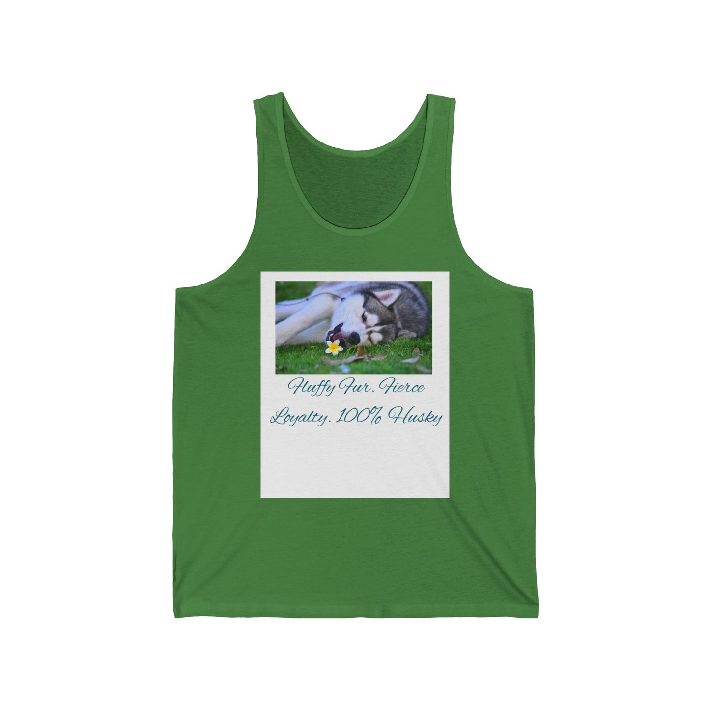 Unisex Jersey Tank Top with Floral Design, Summer Apparel, Gifts for Pet Lovers, Casual Wear, Beach Essentials, Birthday Present