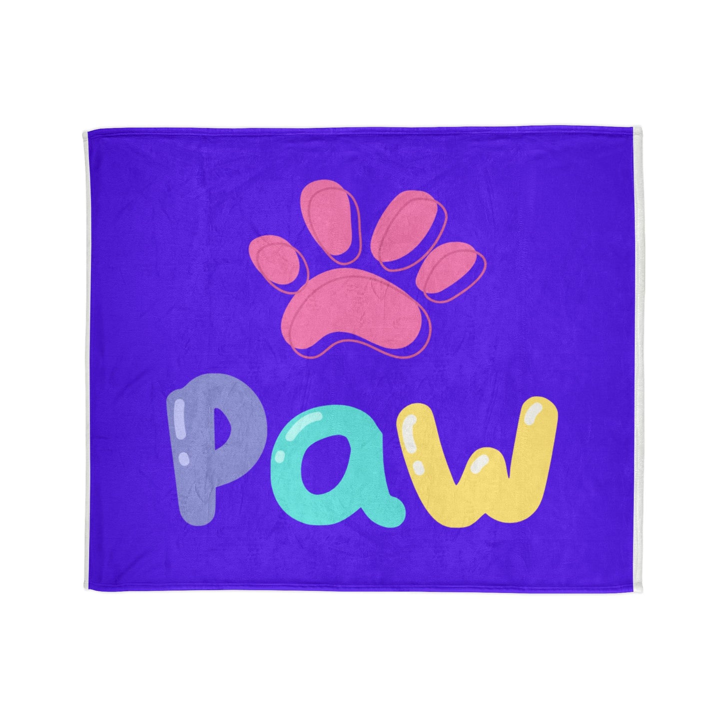 Cozy Pet-Themed Blanket | Soft Polyester Throw for Dog Lovers, Cute Paw Print, Gift for Pet Owners, Home Decor, Animal Lover's Blanket