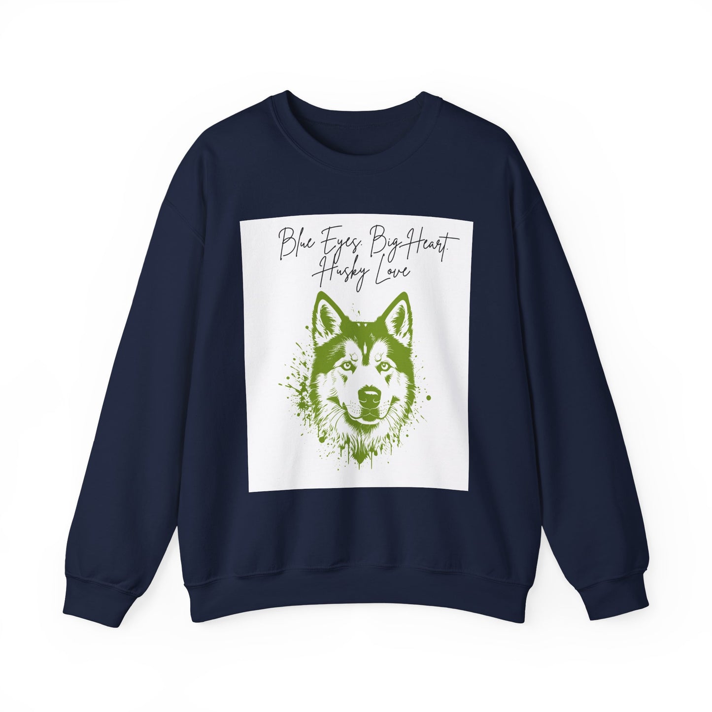 Husky Love Crewneck Sweatshirt | Cozy Pet Lover Gift, Unisex Sweatshirt, Animal Lover Apparel, Dog Sweatshirt, Birthday Gift