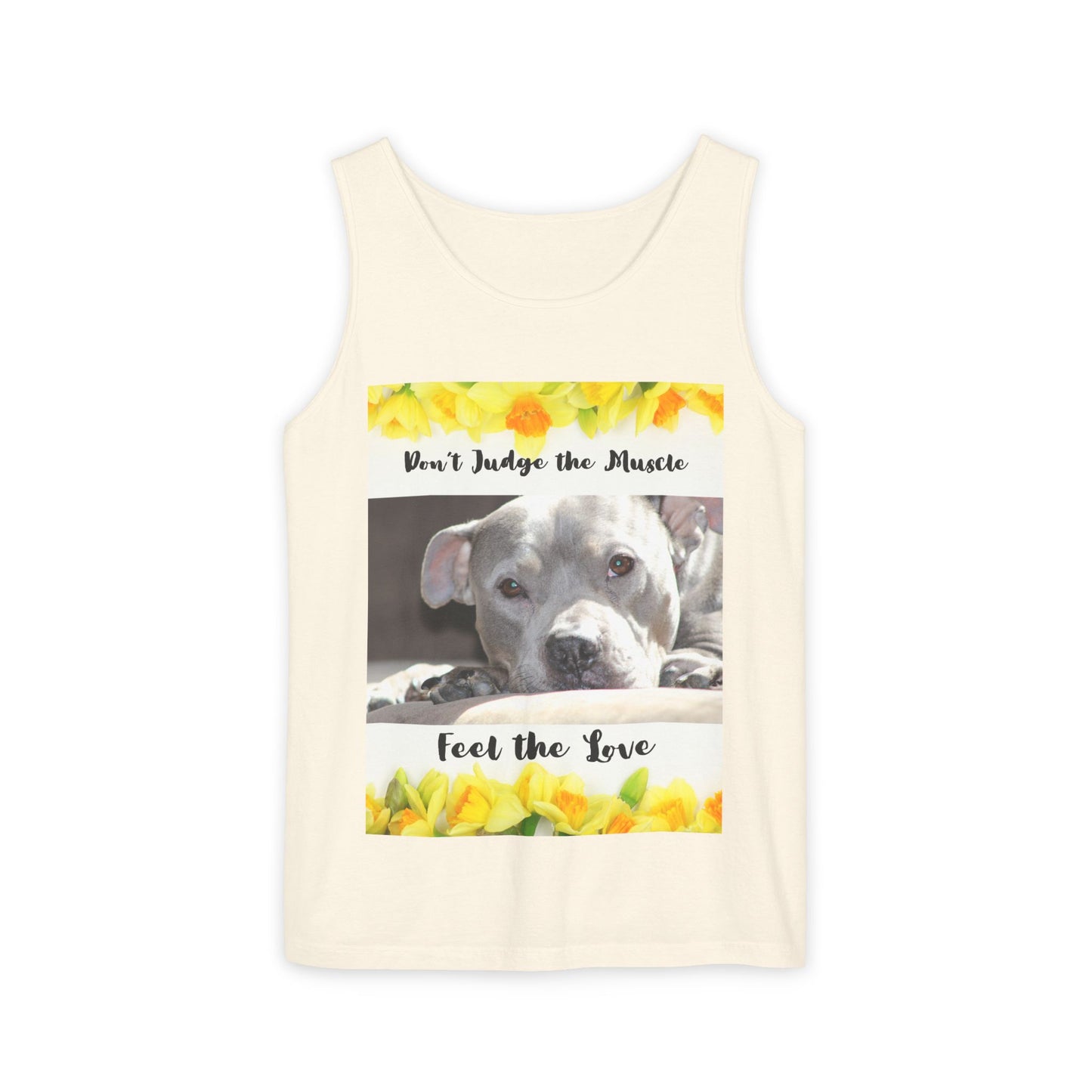 Feel the Love Tank Top, Dog Lover Gift, Summer Fashion, Cute Graphic Tank, Unisex Gift, Casual Wear, Animal Rescue Fundraiser