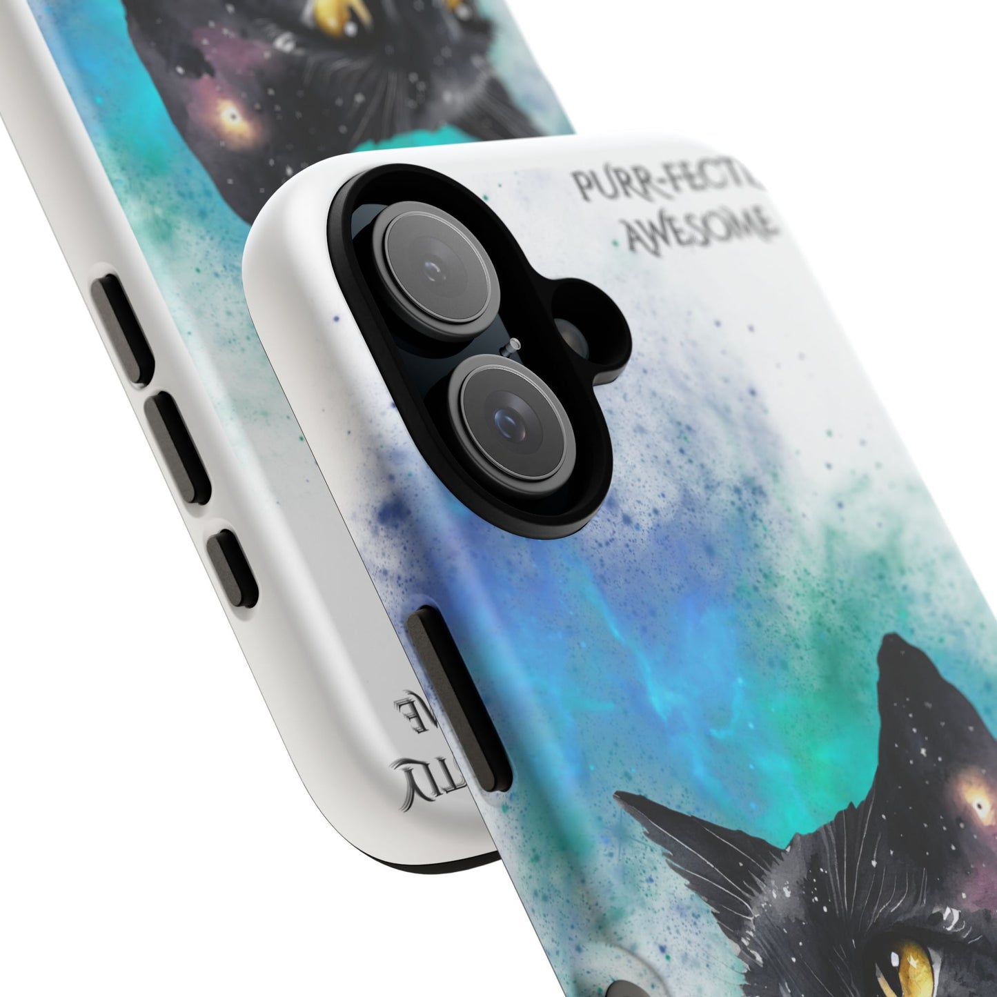 Purr-fectly Awesome Cat Phone Case - Cute Cat Lover Gift, Galaxy Cat Art, Pet Owner Accessories, Unique Phone Cover, Birthday Gift Idea
