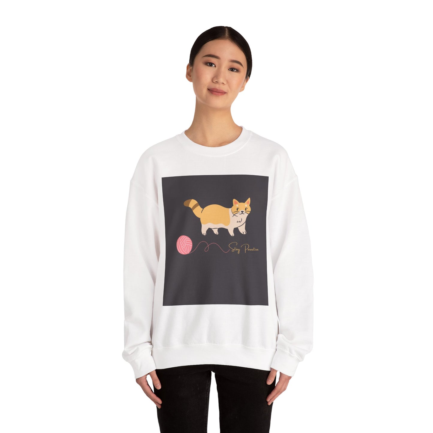 Cozy Cat Sweatshirt | Perfect Gift for Cat Lovers, Great for Casual Wear, Birthday Gift, Pet-Themed Apparel