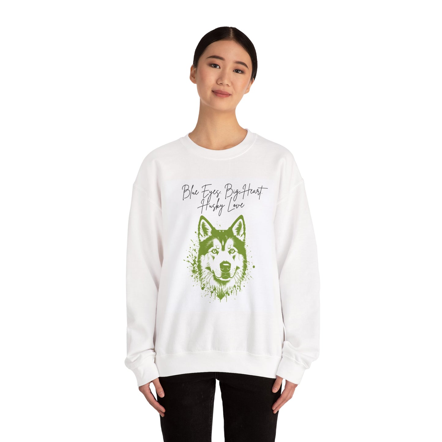 Husky Love Crewneck Sweatshirt | Cozy Pet Lover Gift, Unisex Sweatshirt, Animal Lover Apparel, Dog Sweatshirt, Birthday Gift