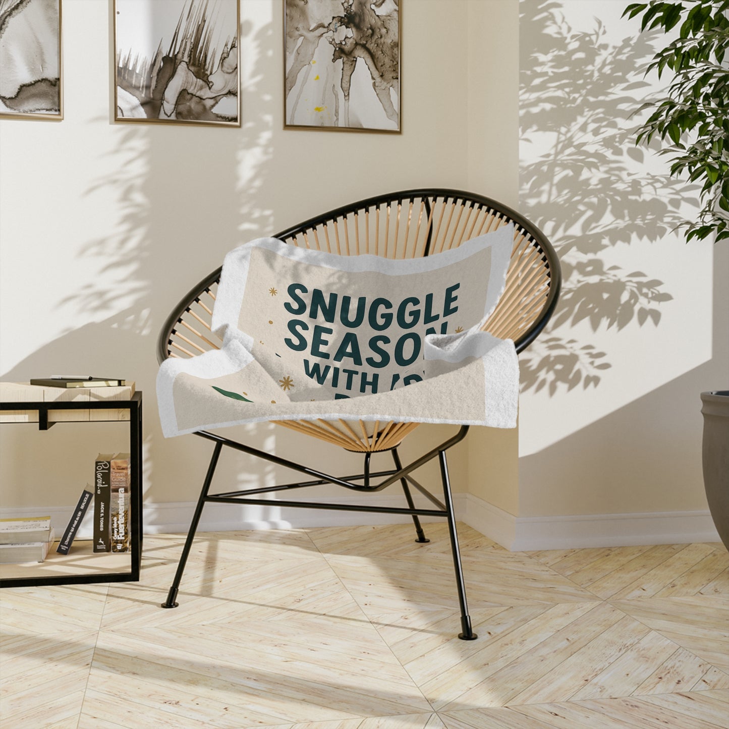 Cozy Pet Blanket - Snuggle Season with My Favorite Pup, Christmas Gift, Dog Lover Decor, Holiday Home Accents, Soft Microfiber Throw