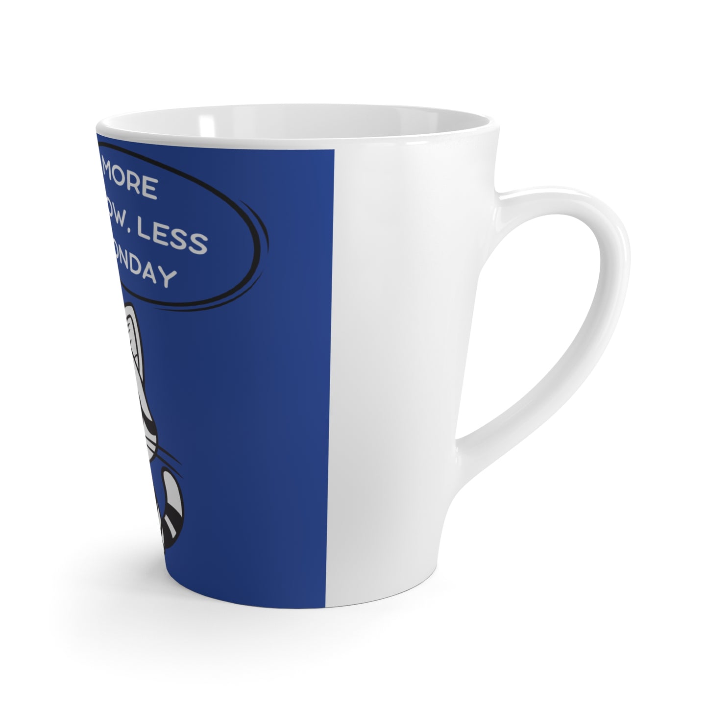 Cute Cat Latte Mug - More Meow Less Monday, Cat Lover Gift, Coffee Cup, Feline Humor Mug, Animal Lover Accessory