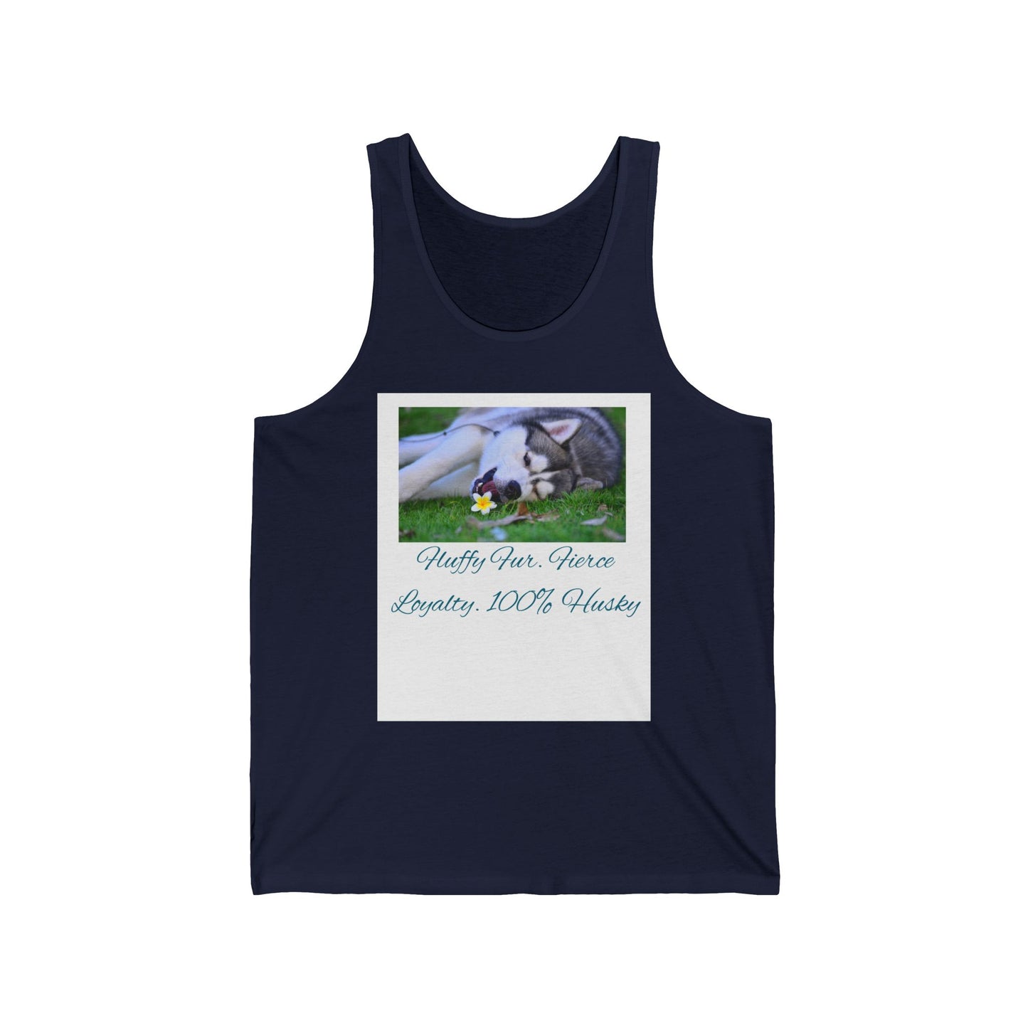 Unisex Jersey Tank Top with Floral Design, Summer Apparel, Gifts for Pet Lovers, Casual Wear, Beach Essentials, Birthday Present