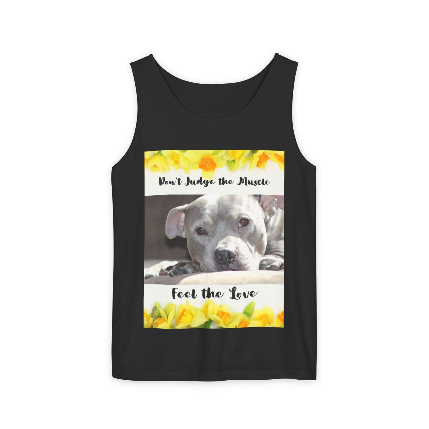 Feel the Love Tank Top, Dog Lover Gift, Summer Fashion, Cute Graphic Tank, Unisex Gift, Casual Wear, Animal Rescue Fundraiser