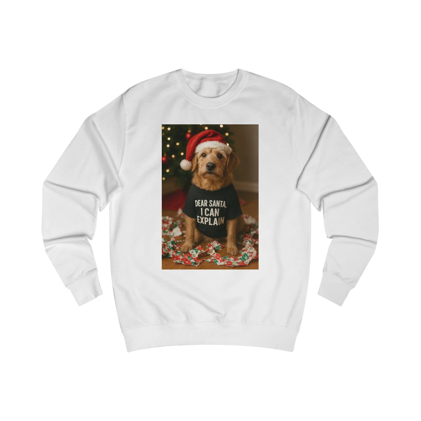 Cute Holiday Sweatshirt, Cozy Winter Apparel, Dog Lover Gift, Christmas Sweatshirt, Fun Festive Outfit, Unisex Gift