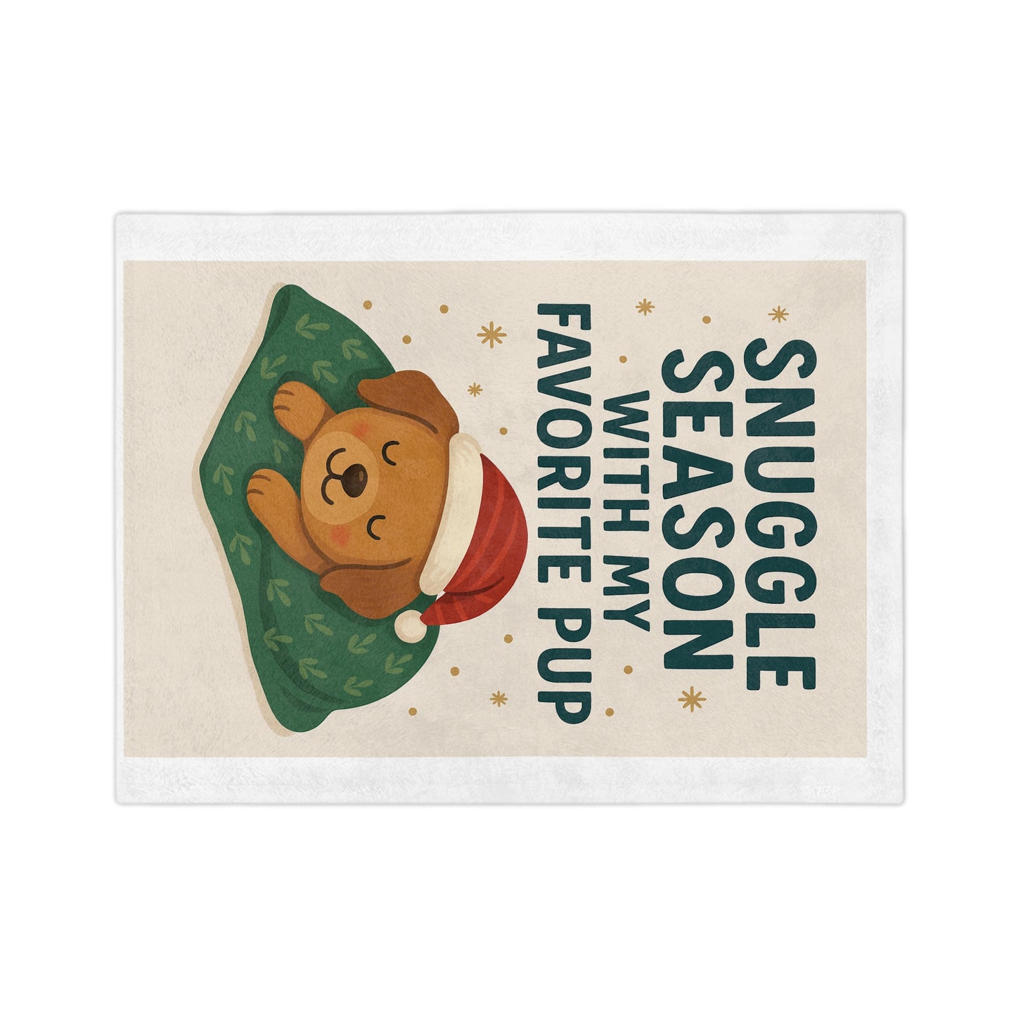 Cozy Pet Blanket - Snuggle Season with My Favorite Pup, Christmas Gift, Dog Lover Decor, Holiday Home Accents, Soft Microfiber Throw