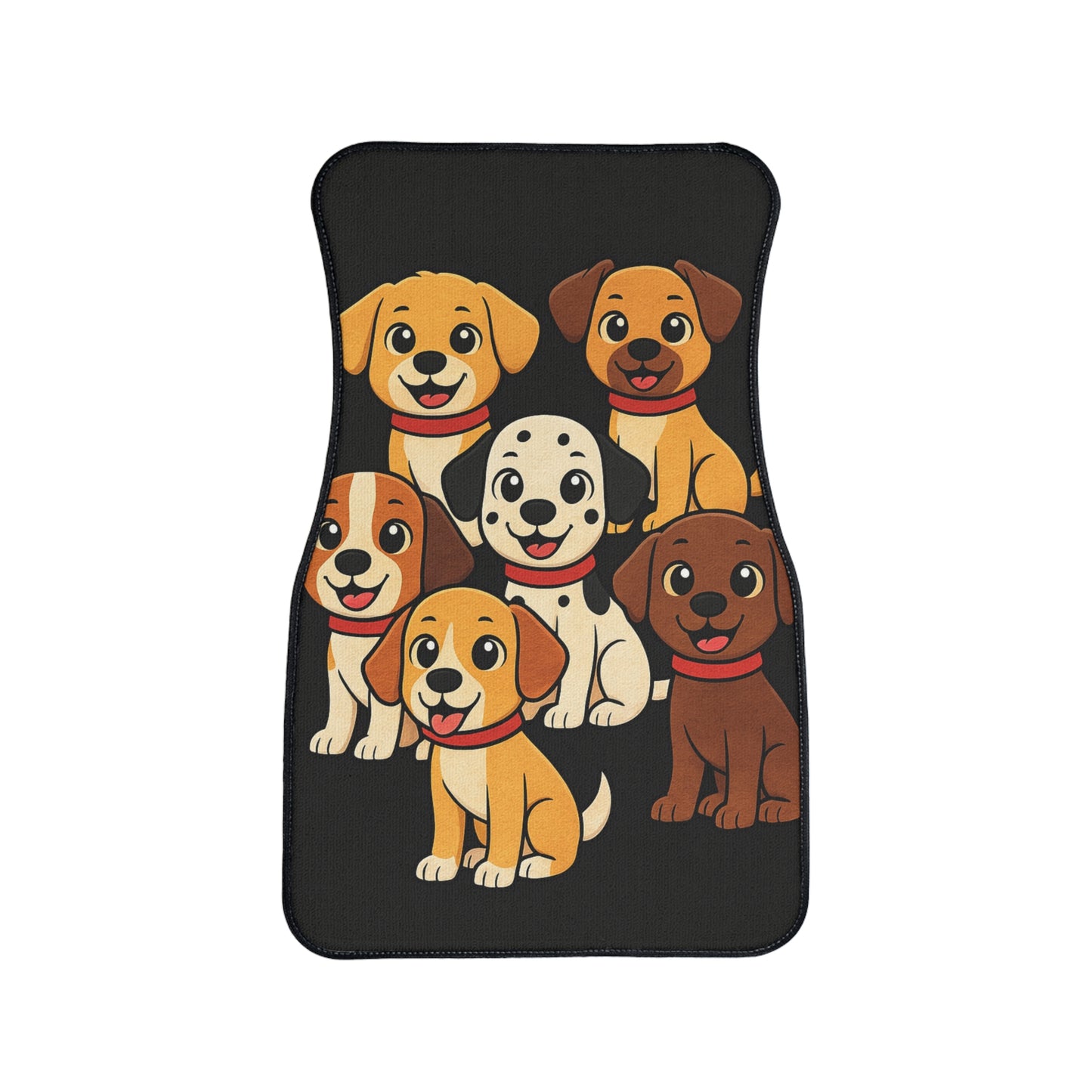 Cute Dog Car Floor Mat, Pet Lover Gift, Dog-Themed Car Accessory, Animal Decor, Car Interior
