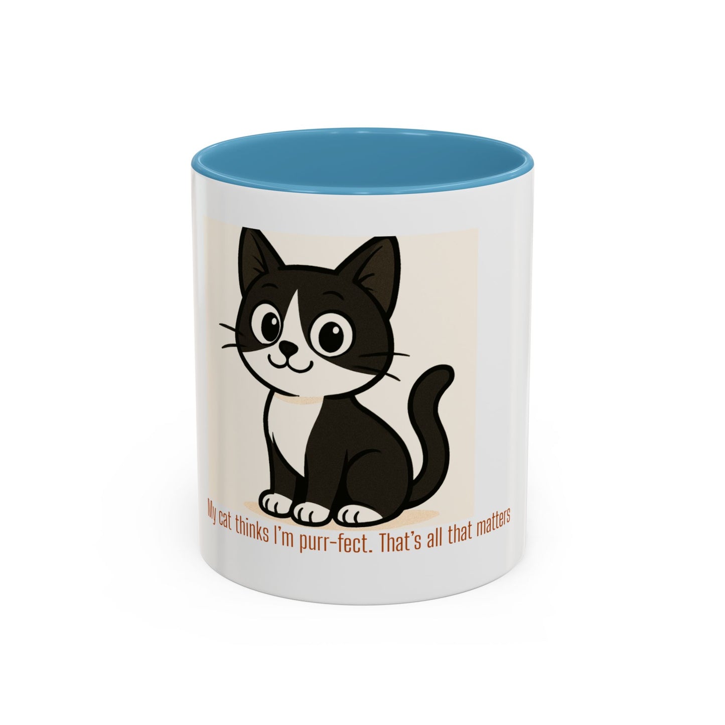 Purr-fect Cat Coffee Mug - for Cat Lovers, Pet Owners, Gift for Her, Funny Cat Lover Mug, Cute Animal Coffee Cup