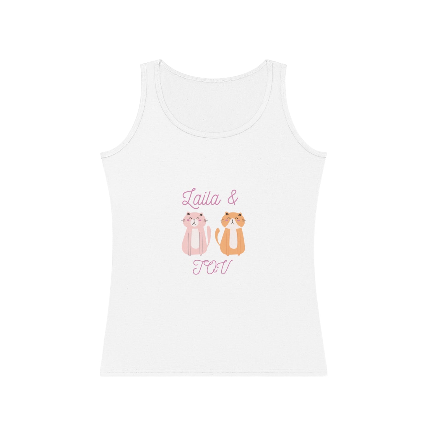Custom Women's Tank Top with Personalized Names & Butterfly Design, Cute Summer Top, Gift for Her, Personalized Apparel, Boho Style