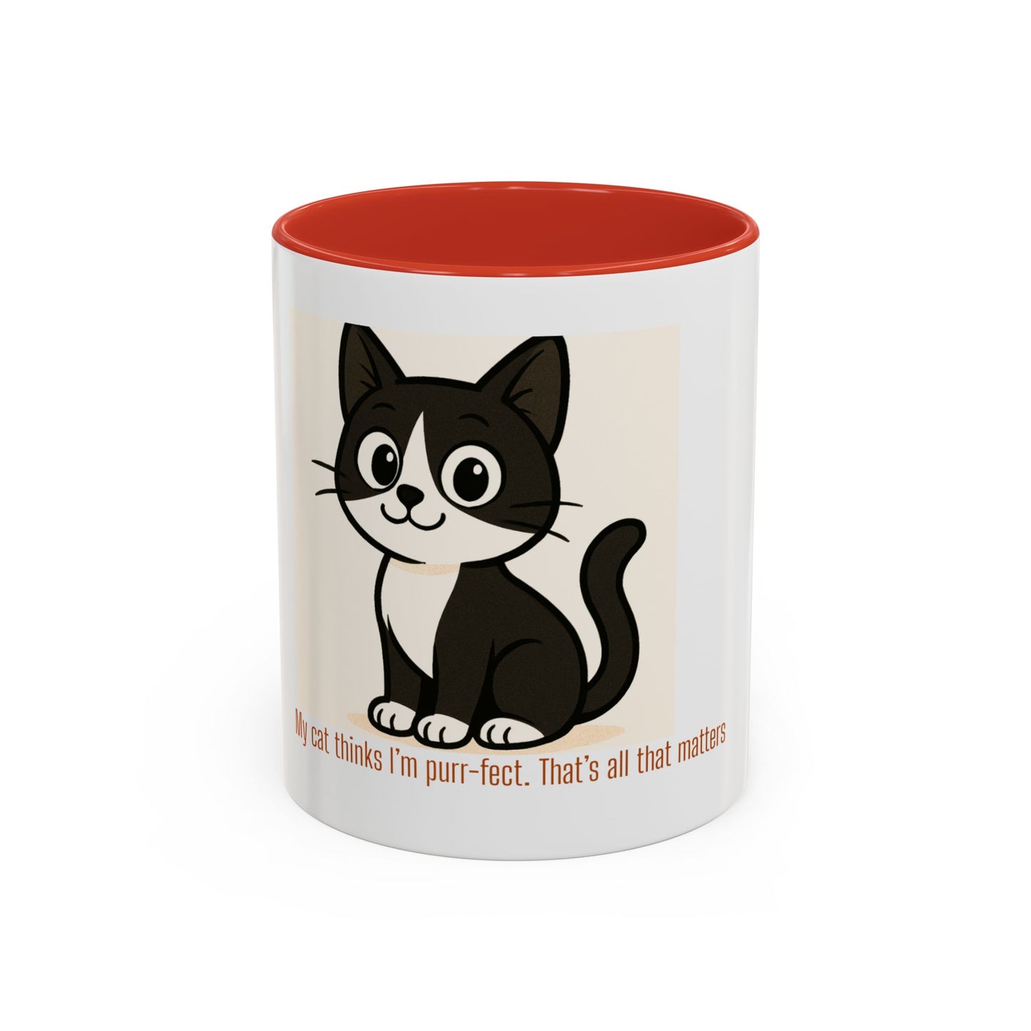 Purr-fect Cat Coffee Mug - for Cat Lovers, Pet Owners, Gift for Her, Funny Cat Lover Mug, Cute Animal Coffee Cup