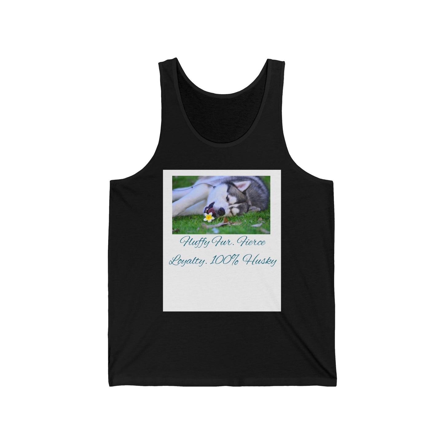 Unisex Jersey Tank Top with Floral Design, Summer Apparel, Gifts for Pet Lovers, Casual Wear, Beach Essentials, Birthday Present