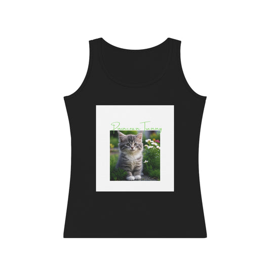 Playful Cat Women's Tank Top, Cute Pet Apparel, Summer Outfit, Cat Lover Gift, Casual Wear, Animal-themed Clothing