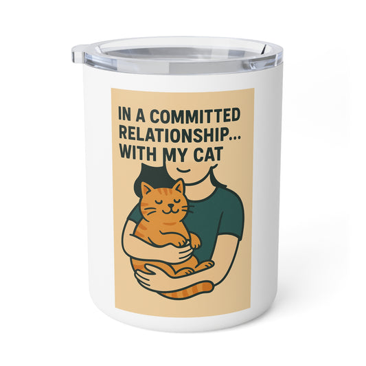 Cat Lover Insulated Coffee Mug - Perfect Gift for Pet Owners, Unique Drinkware for Cat Moms, Funny Relationship Mug, Cute Cat-Themed [...]