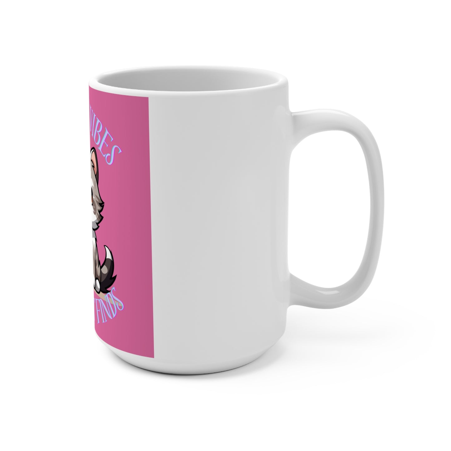 Cute Cat Mug - Pawsitive Vibes, Gift for Cat Lovers, Cozy Coffee Cup, Fun Pet Lover Gift, Unique Kitchen Decor
