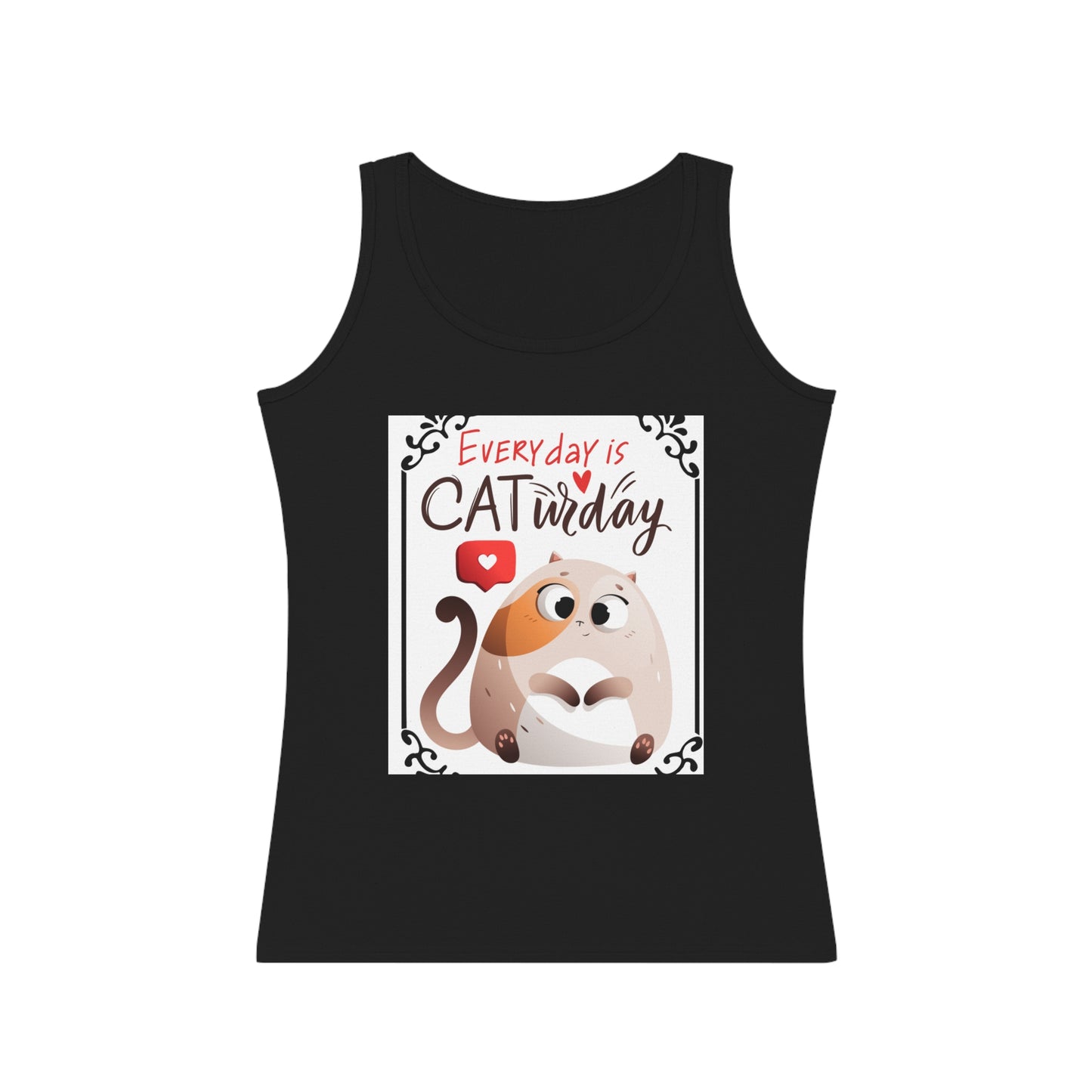 Every Day is CATurday Women's Tank Top, Cute Cat Lover Gift, Funny Pet Apparel, Summer Top, Casual Outfit