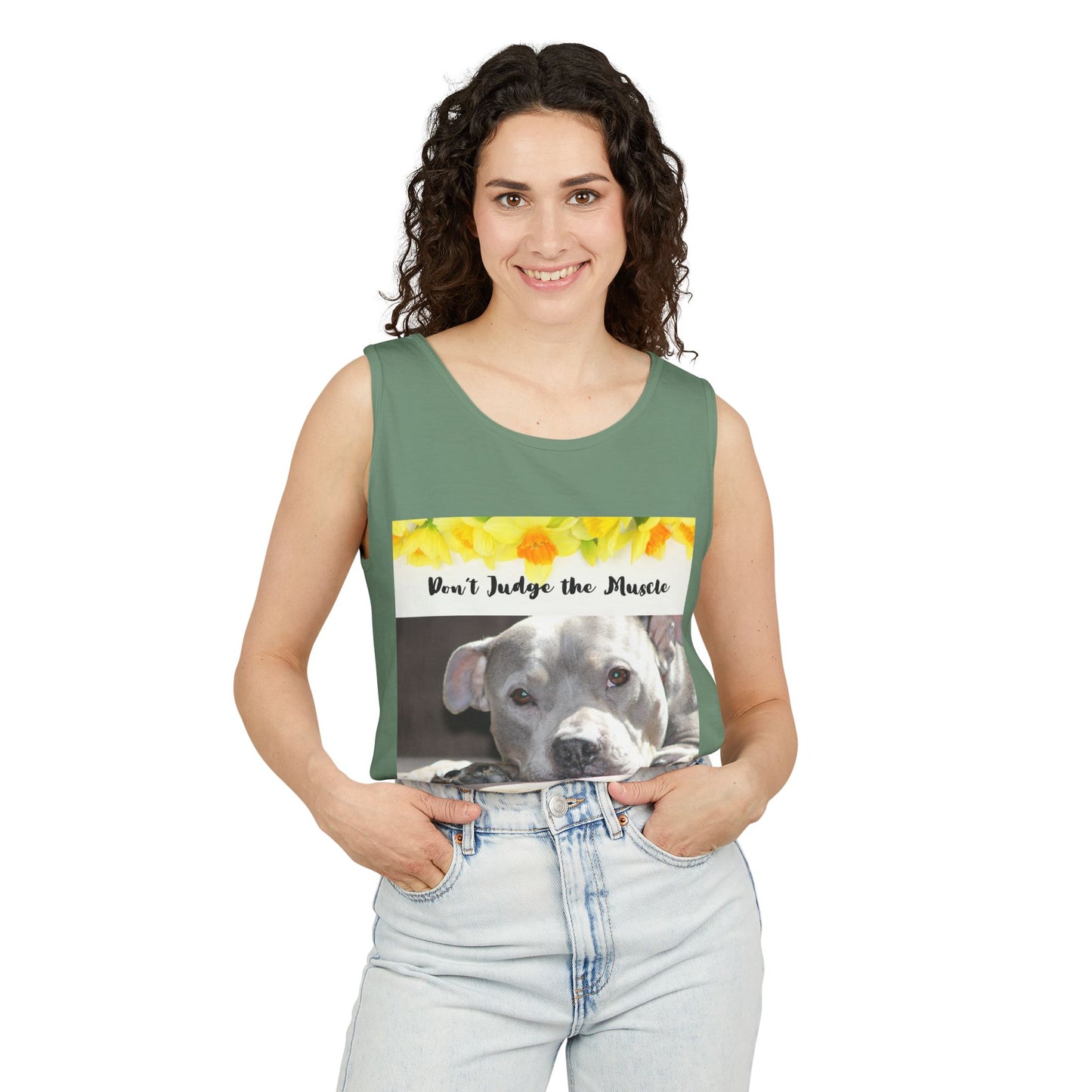 Feel the Love Tank Top, Dog Lover Gift, Summer Fashion, Cute Graphic Tank, Unisex Gift, Casual Wear, Animal Rescue Fundraiser