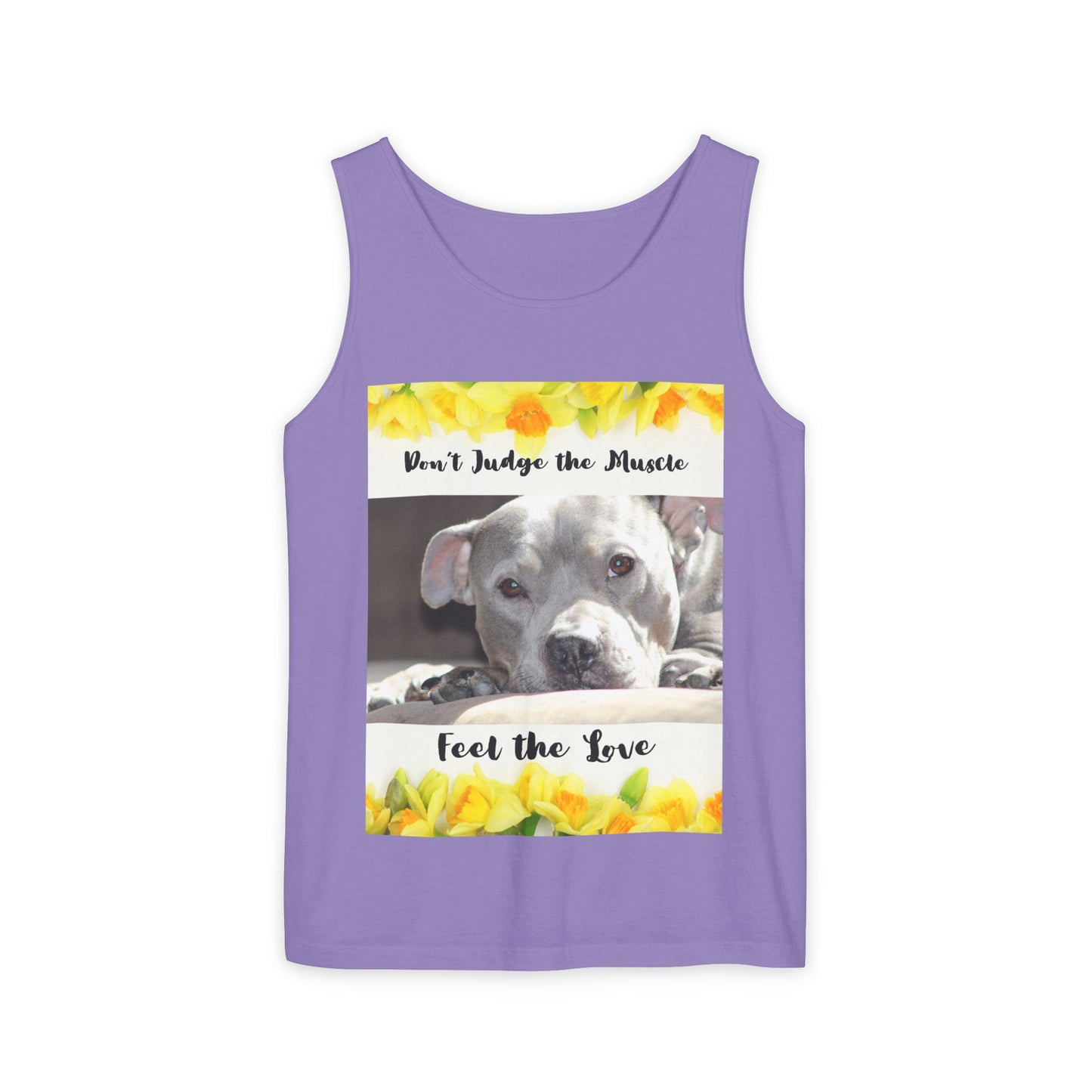 Feel the Love Tank Top, Dog Lover Gift, Summer Fashion, Cute Graphic Tank, Unisex Gift, Casual Wear, Animal Rescue Fundraiser