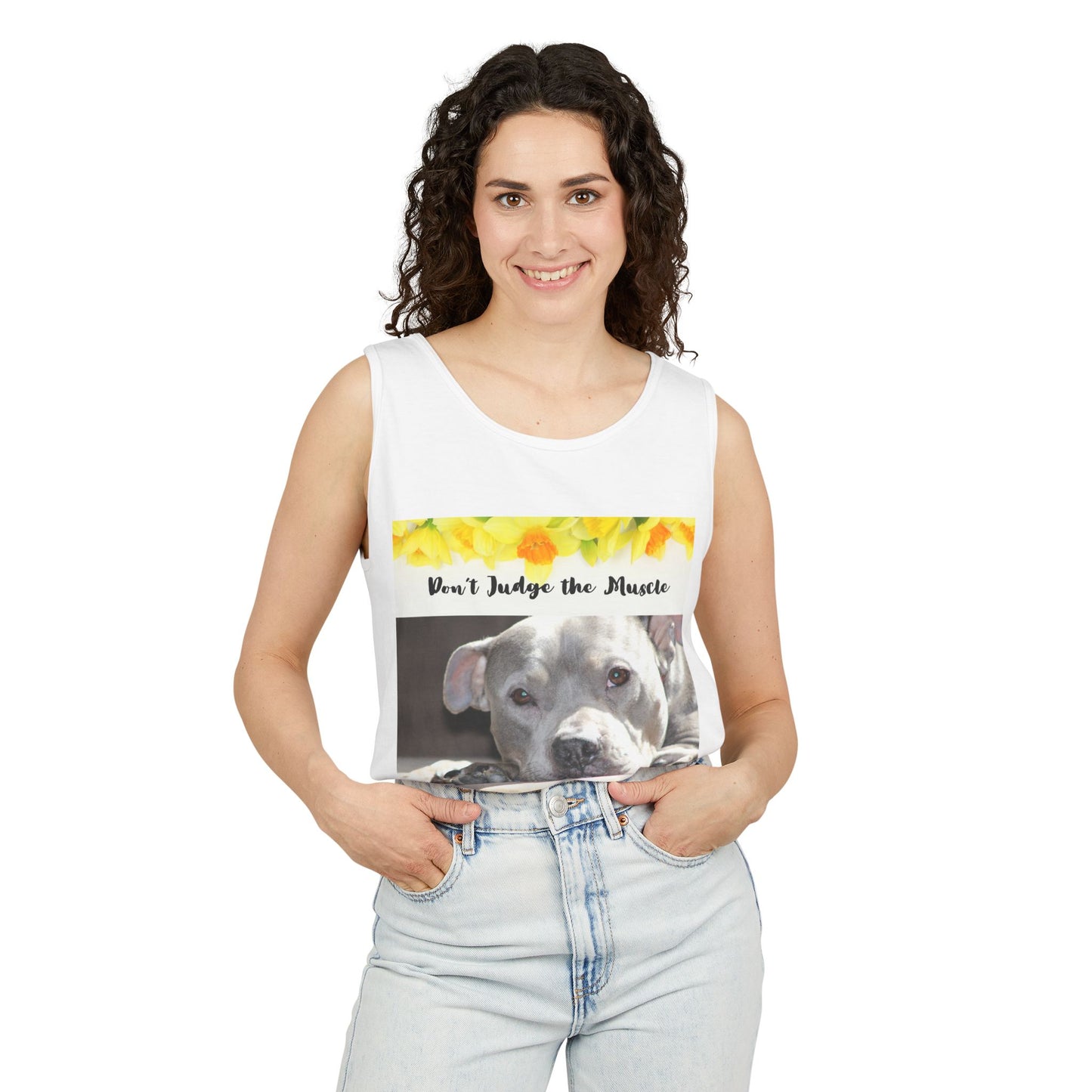 Feel the Love Tank Top, Dog Lover Gift, Summer Fashion, Cute Graphic Tank, Unisex Gift, Casual Wear, Animal Rescue Fundraiser