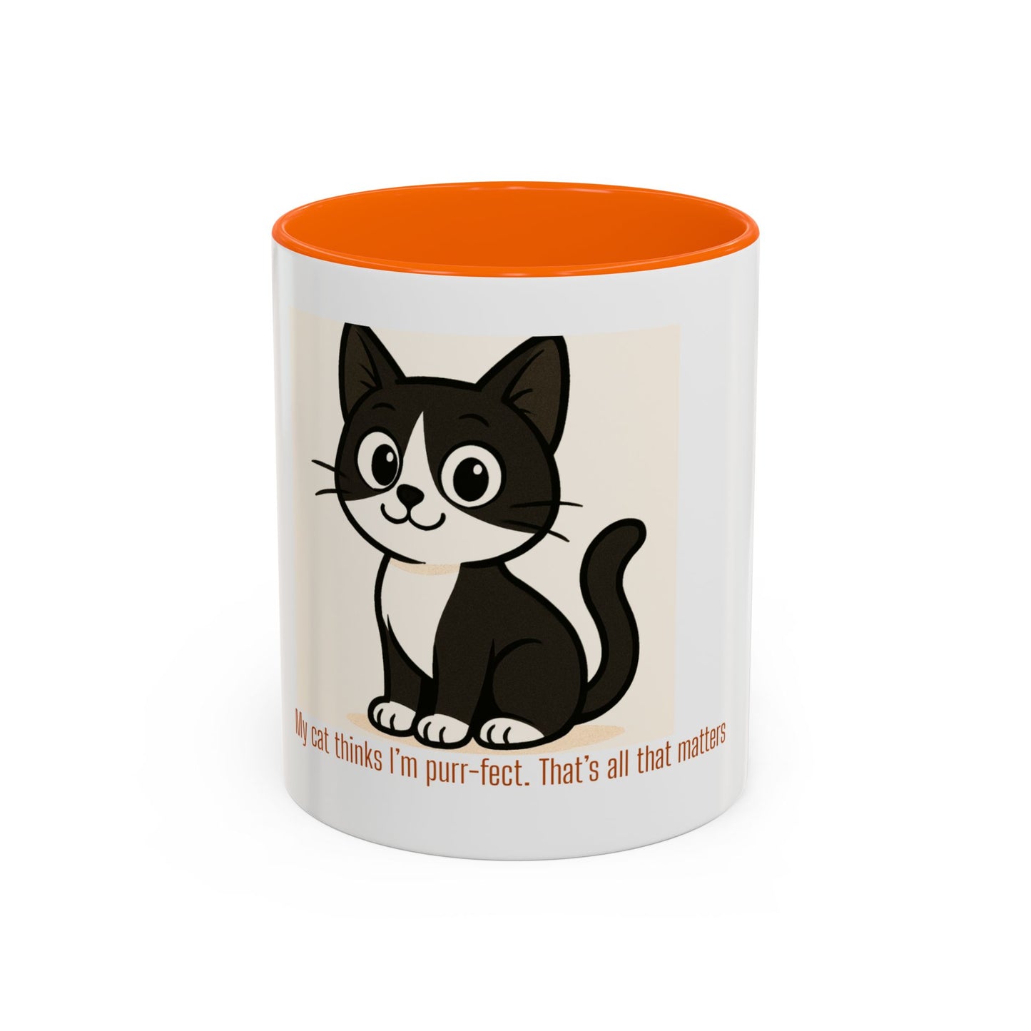 Purr-fect Cat Coffee Mug - for Cat Lovers, Pet Owners, Gift for Her, Funny Cat Lover Mug, Cute Animal Coffee Cup