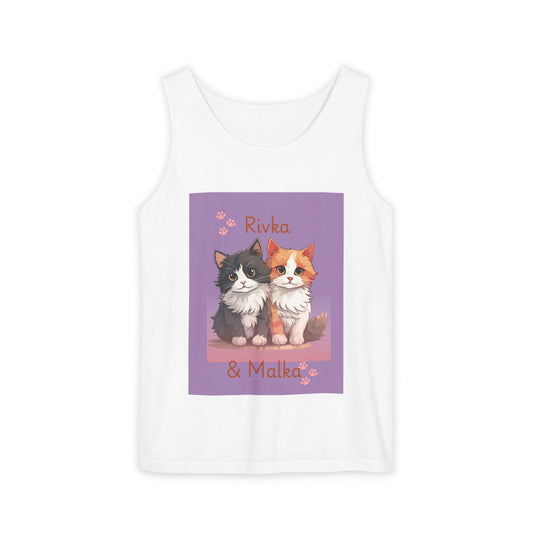 Adorable Cat Lovers Tank Top, Cute Animal Apparel, Gift for Cat Owners, Pet Lover Summer Shirt, Cat Themed Fashion