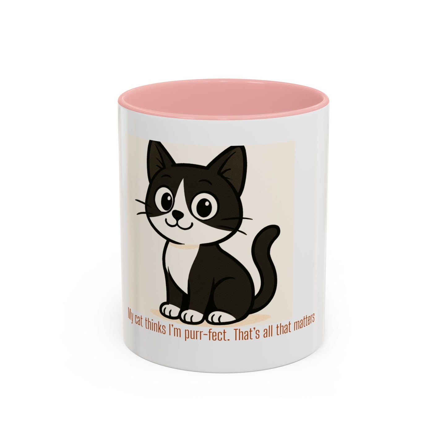 Purr-fect Cat Coffee Mug - for Cat Lovers, Pet Owners, Gift for Her, Funny Cat Lover Mug, Cute Animal Coffee Cup