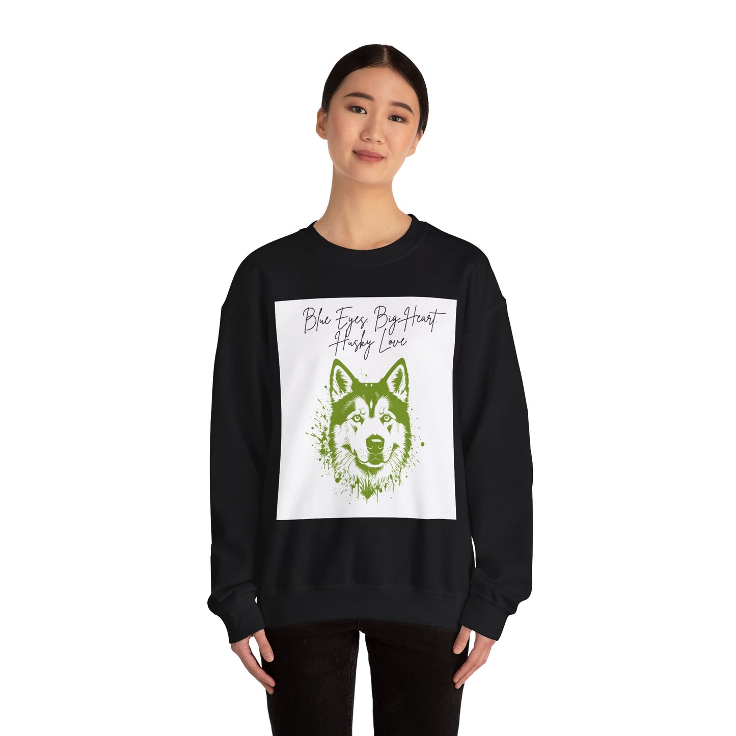 Husky Love Crewneck Sweatshirt | Cozy Pet Lover Gift, Unisex Sweatshirt, Animal Lover Apparel, Dog Sweatshirt, Birthday Gift