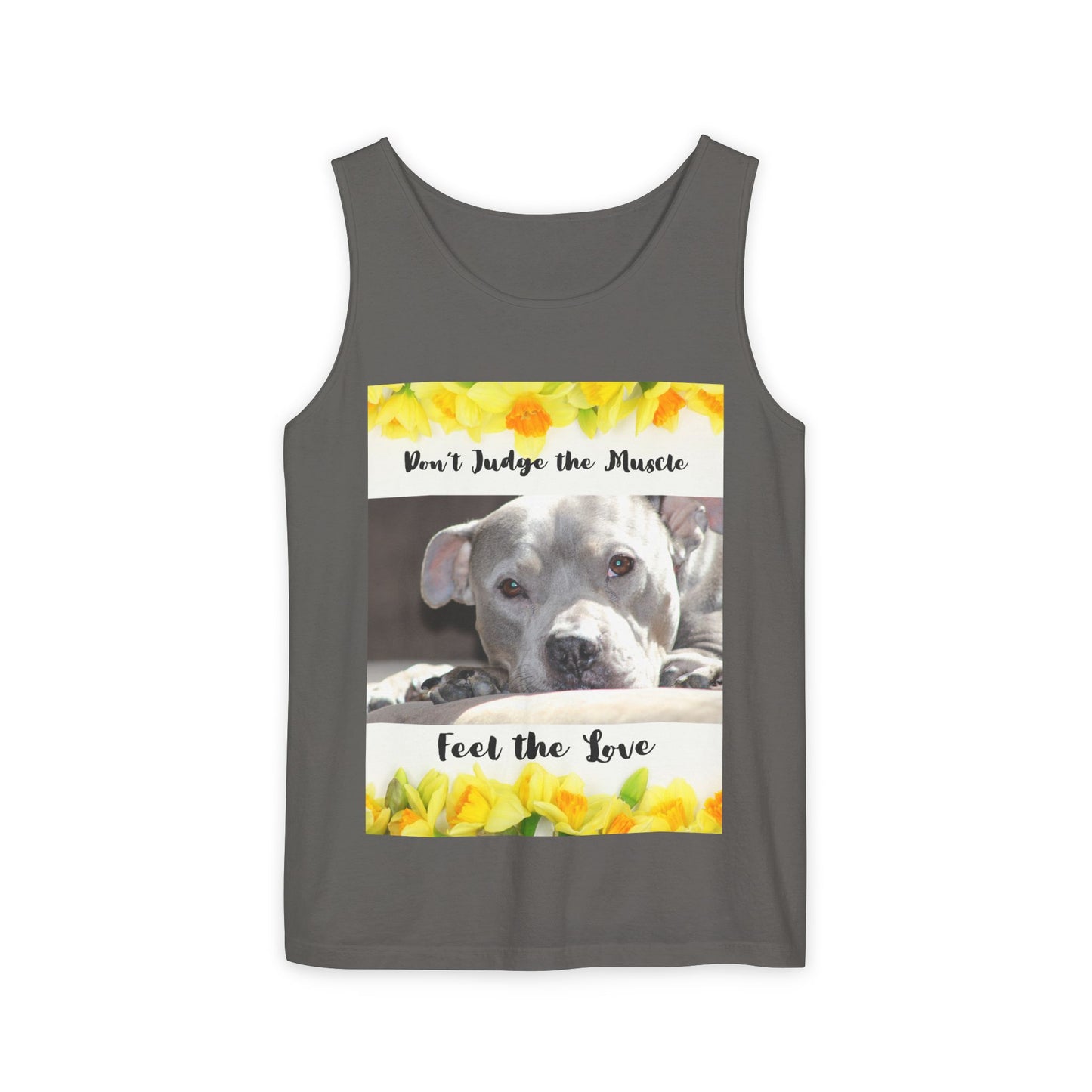 Feel the Love Tank Top, Dog Lover Gift, Summer Fashion, Cute Graphic Tank, Unisex Gift, Casual Wear, Animal Rescue Fundraiser