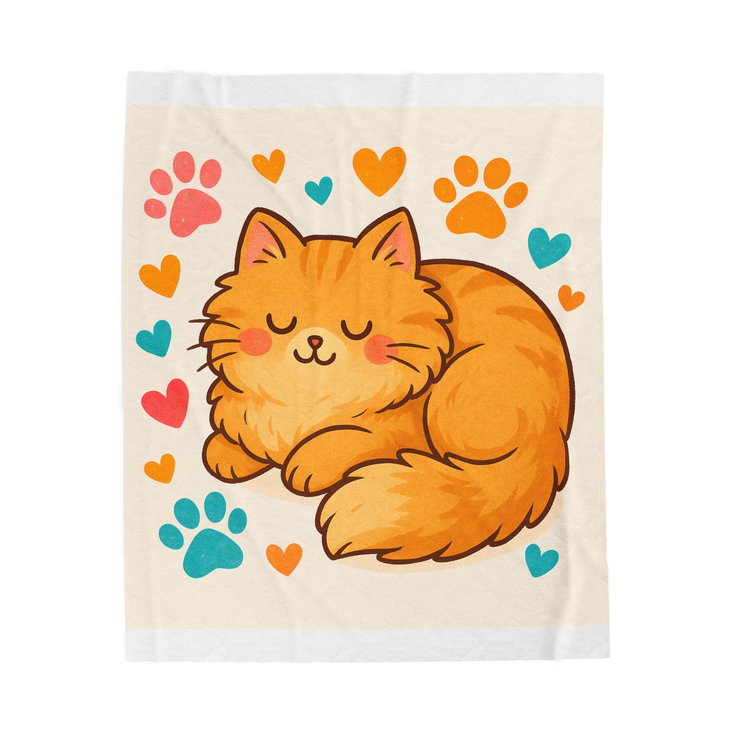 Cozy Cat-Themed Velveteen Plush Blanket, Cat Lover Gift, Home Decor, Cat Mom Blanket, Pet Decor, Warm Throw for All Occasions
