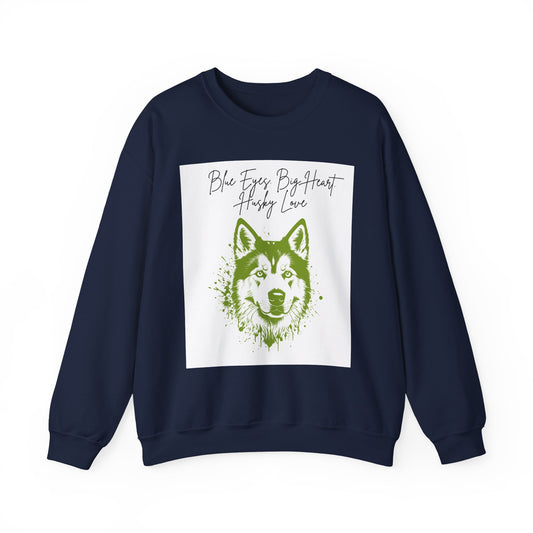 Husky Love Crewneck Sweatshirt | Cozy Pet Lover Gift, Unisex Sweatshirt, Animal Lover Apparel, Dog Sweatshirt, Birthday Gift