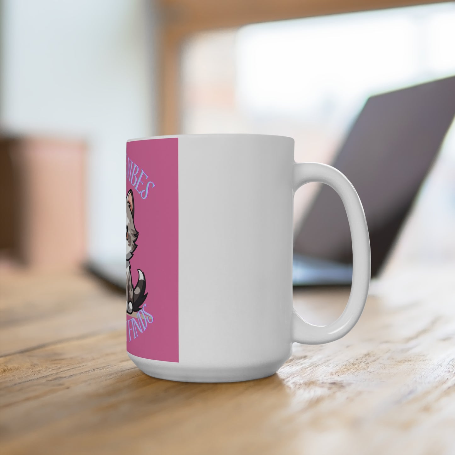 Cute Cat Mug - Pawsitive Vibes, Gift for Cat Lovers, Cozy Coffee Cup, Fun Pet Lover Gift, Unique Kitchen Decor