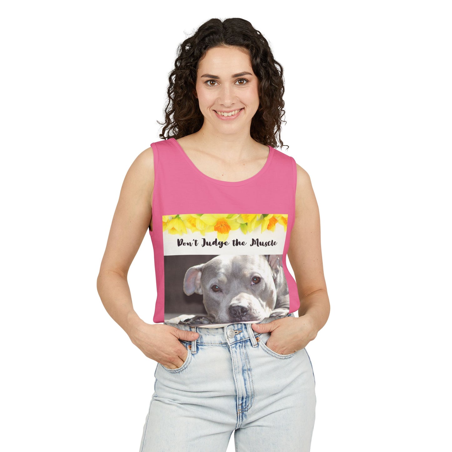 Feel the Love Tank Top, Dog Lover Gift, Summer Fashion, Cute Graphic Tank, Unisex Gift, Casual Wear, Animal Rescue Fundraiser